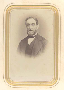  Portret van M.C. van Pellecom o.a. burgemeester van 's-Graveland, 1869