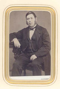  Portret van Mr. Edw. Huydecoper van Nigtevecht, o.a. lid Provinciale Staten Utrecht, 1869