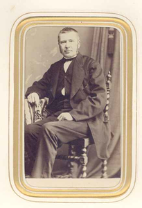  Portret van W.Bruyn Jz. 1817-1895, o.a. burgemeester van Weesp, 1869