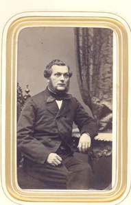  Portret van J.A.Voorthuis, o.a. gemeentesecretaris Loenen en penningmeester, 1869