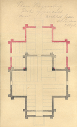  Plan tot vergroting van de Ned.Hervormde kerk te 's-Graveland, 1898