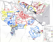  Kaart van de functies van oppervlaktewateren in gemeente Amsterdam, 1994