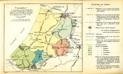  Overzichtskaart van schutsluizen tussen de boezemwateren van Rijnland, Amstelland, Delfland, Schieland en Woerden, 1926