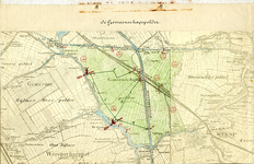  Kaart in kleur van de Gemeenschapspolder in gemeente Weesp, 1924