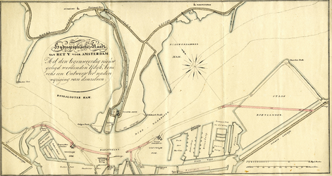  Hydrografische kaart van het IJ voor Amsterdam, 1837