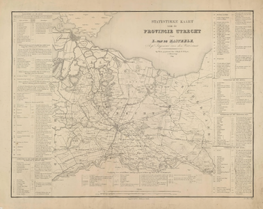  Statistieke kaart provincie Utrecht, 1844