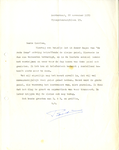  Brief aan Quarles van Ufford, secretaris van hoogheemraadschap Amstelland over het terugvinden van een zilveren beker ...