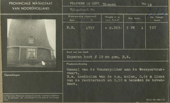  Drie kaarten over peilmerken van de Venserpolder met foto's, 1953-1954