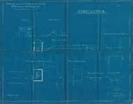  Blauwdruk van het electrisch gedreven hulpgemaal met kunstwerken voor het waterschap Broekzijdsch, 1925
