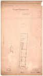 11 Achterraamstraat: School voor Minvermogenden - plattegrond van onderwijzerswoning met doorsnede a - b, 18-12-1888