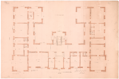 1909 Plein 4: Departement van Koloniën - plattegrond. eerste verdieping., 1859