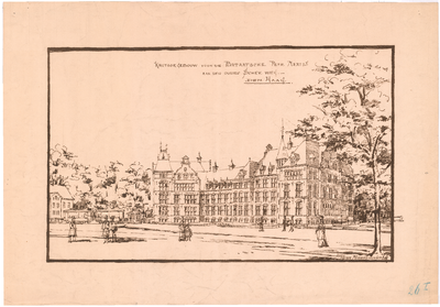 2030 Carel van Bylandtlaan 16: Bataafsche Petroleum Maatschappij - voorgevel in perspectief., 1913