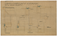 2355 Westerstraat (later Van Boecopkade): as- en vuilnisstaal - details voor de bouw van een ontsmettingsinrichting, 1923