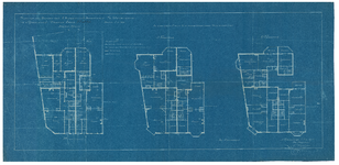 2359 Weteringkade: Huizen - plattegronden van de begane grond en de verdiepingen, 1915
