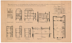 2387 Zieken 41a: Smederij Renooij - gevels, doorsneden en plattegronden, 1920