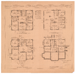 2393 Verlengde Tolweg: Villa - plattegronden. blad nr. 1., 1921