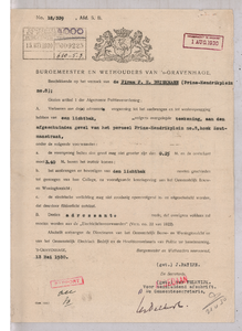 2436a Prins Hendrikplein 8: Winkel Fa. F.H. Brinkman - vergunning voor wijziging winkelpui, 1930