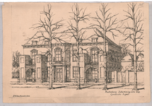 2438 Scheveningseweg: Griekse Kapel - gevels in perspectief., 1920