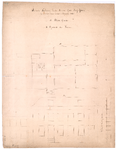 2467 Wassenaar: Huis Het Groot Hoefijzer - voorgevel en plattegrond. huidige situatieschets., 1846