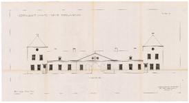 2469 Hofstraat, Honselersdijk: Het Hof - voorgevel ten behoeve van restauratie blad 3., 1960