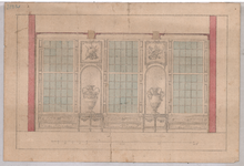 2490 onbekend: betimmering raampartij interieur, oud nr. 3522, 1750-1800