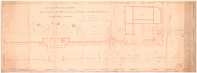 2531 Zeekant: Strandboulevard - situatie en plattegrond. ontwerp galerijbebouwing, 1902