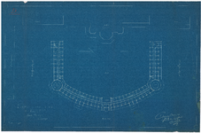 2537 Gevers Deynootplein: Kurhaus - plattegrond eerste etage. ontwerp tot vergroting, 1893
