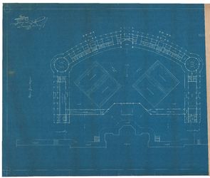2543 Gevers Deynootplein: Kurhaus - plattegrond. tekening lijkt gehalveerd., 1893