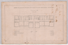 2570 Scheveningen: Hotel - plattegrond. ontwerp voor een hotel tot logies voor badgasten met bijbehorende vertrekken., 1856
