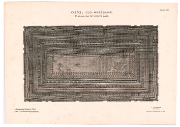 2600 Wassenaar: Kasteel Oud-Wassenaar - plafond van de grote zaal. uit: bouwkundig tijdschrift 1e deel, deel 27 der ...