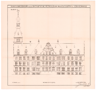 393 Carel van Bylandtlaan: Bataafsche Petroleum Maatschappij - noord-oostgevel. blad nr. 10., 1914