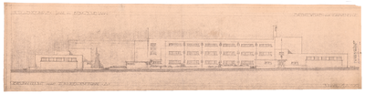 462 Daal en Bergselaan: Zonnebloemschool - gevelaanzicht - a. vanaf de Zonnebloemstraat, 1926