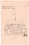 52 Elandstraat: Kerk O.L. Vrouw Onbevlekt Ontvangen - gevels vanaf de zijde van het koor (blad 5); zie ook nr. 526, ...