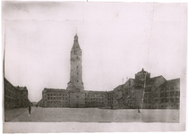 806 Alexanderveld: Stadhuis - ontwerp voor een stadhuis op het Alexanderveld. gevel en situatie in perspectief., 1910-1930
