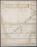 oad 2485/4 [Kaart van het plan tot het maken van een sluisje in de kade langs de spuiwatergang tussen de Oranjesluis en ...