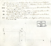 OAD 3976/16c Profieltekening van de stenen beer in het polderwater van de Noordpolder van Delfgauw