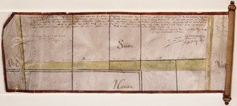 oad 5138 [Kaart van een grensmeting tussen landen onder 's-Gravenzande eigendom van Jacob van Dorp Willemsz. en ...