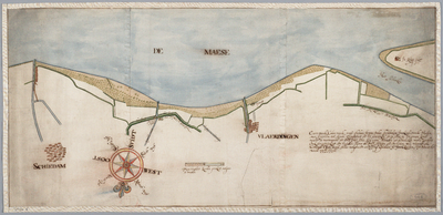 oad 706a [Kaart van de loop van de Maas ter hoogte van Schiedam en Vlaardingen]