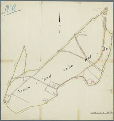 8549_A Grens- of schetskaart behorend bij het bijzonder reglement van de Nieuwlandsche polder