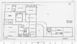 I-A-31 Schetsontwerp tot verbouwing en uitbreiding. Plan B. Begane grond en 1e verdieping : Gemeenlandshuis te Delft