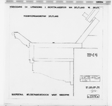 I-A1-5-10 Detailtekening van de gootconstructie van de congiergewoning (secretarie-gebouw). Blad 71: kapconstructies