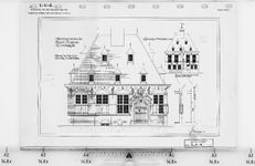 I-C-6 Gevels van het gemeenlandshuis : gemeenlandshuis te Maassluis restauratie 1958