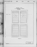 I-C-7 Glas-in-loodramen in achtergevel van het gemeenlandshuis (grote zaal) : gemeenlandshuis te Maassluis restauratie 1958