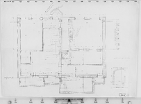 I-C-8 Werktekening plattegrond kelder : gemeenlandshuis te Maassluis restauratie 1958