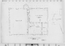 I-C-9 Werktekening plattegrond begane grond : gemeenlandshuis te Maassluis restauratie 1958