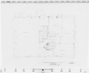 I-C-10 Werktekening plattegrond zolderverdieping : gemeenlandshuis te Maassluis restauratie 1958