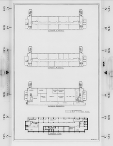 I-F-11 Plattegrond kelder, begane grond en 1e verdieping : centraal laboratorium aan de Broekmolenweg, Rijswijk