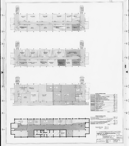 I-F-19 Plattegrond van alle verdiepingen met functionele indeling : centraal laboratorium aan de Broekmolenweg, Rijswijk