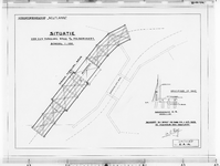 II-A-14 Situatietekening tijdelijke ophaalbrug. Plattegrond en doorsnede : Kethelheul te Schiedam