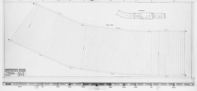 II-A-17 Vernieuwing bovendek van de tijdelijke ophaalbrug Plattegrond en detail. Bestek 264 : Kethelheul te Schiedam